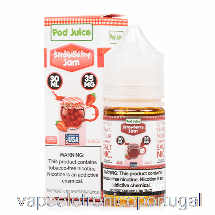 Vape Eletrônico Geléia De Morango - Suco De Vagem - 30ml 20mg